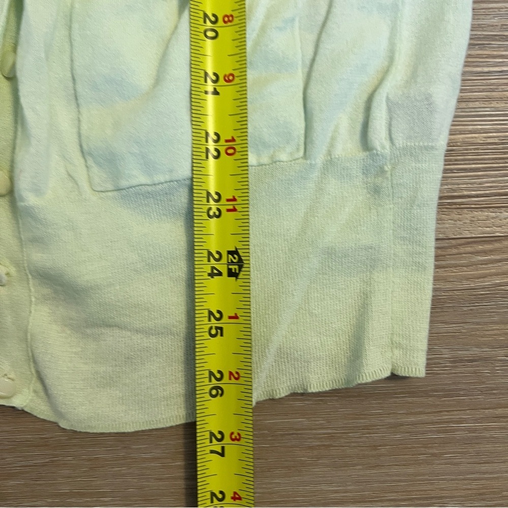 J. Crew Soft Mint green cotton Cardigan Sweater small - Picture 5 of 5